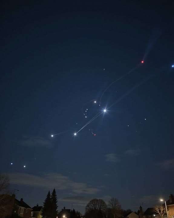 coordinated nighttime drone choreography