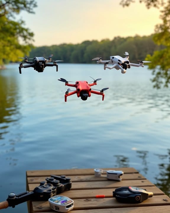 three best fishing drones
