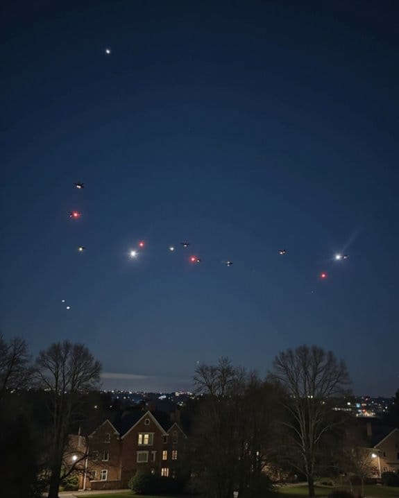 uk night sky drones